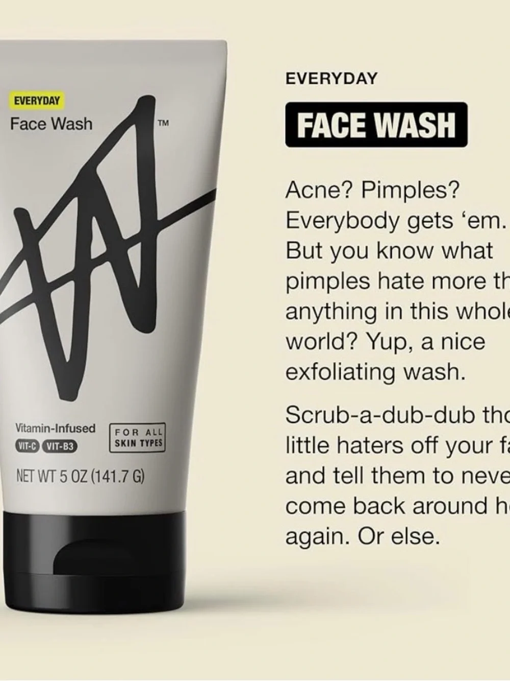 Vitamin-Infused Face Wash for Kids - White - Helps Fight Acne